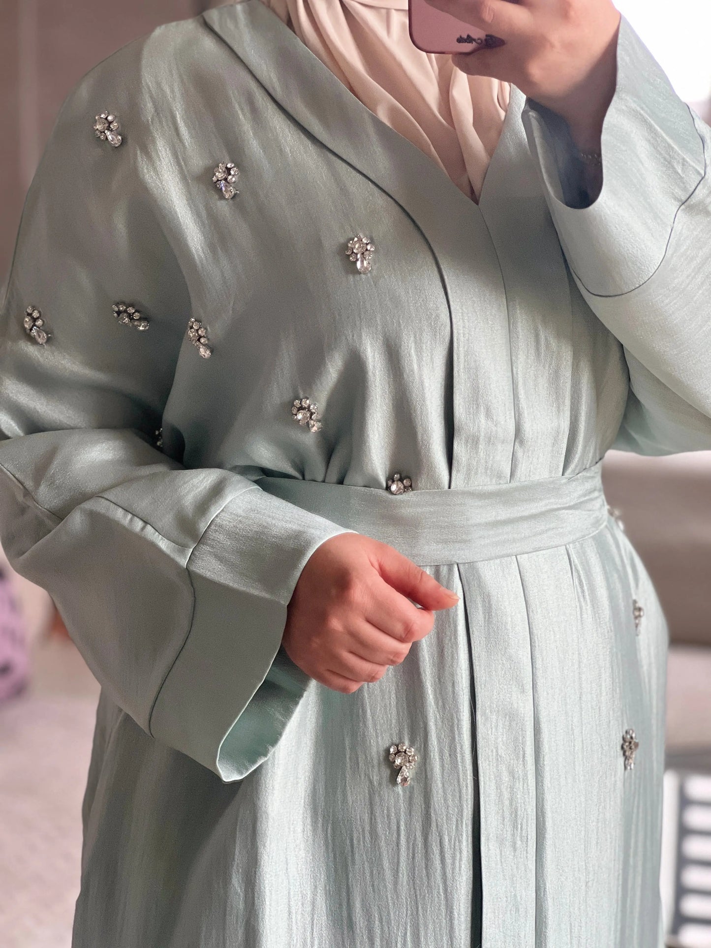 Abaya Noor crystal JH Scarf