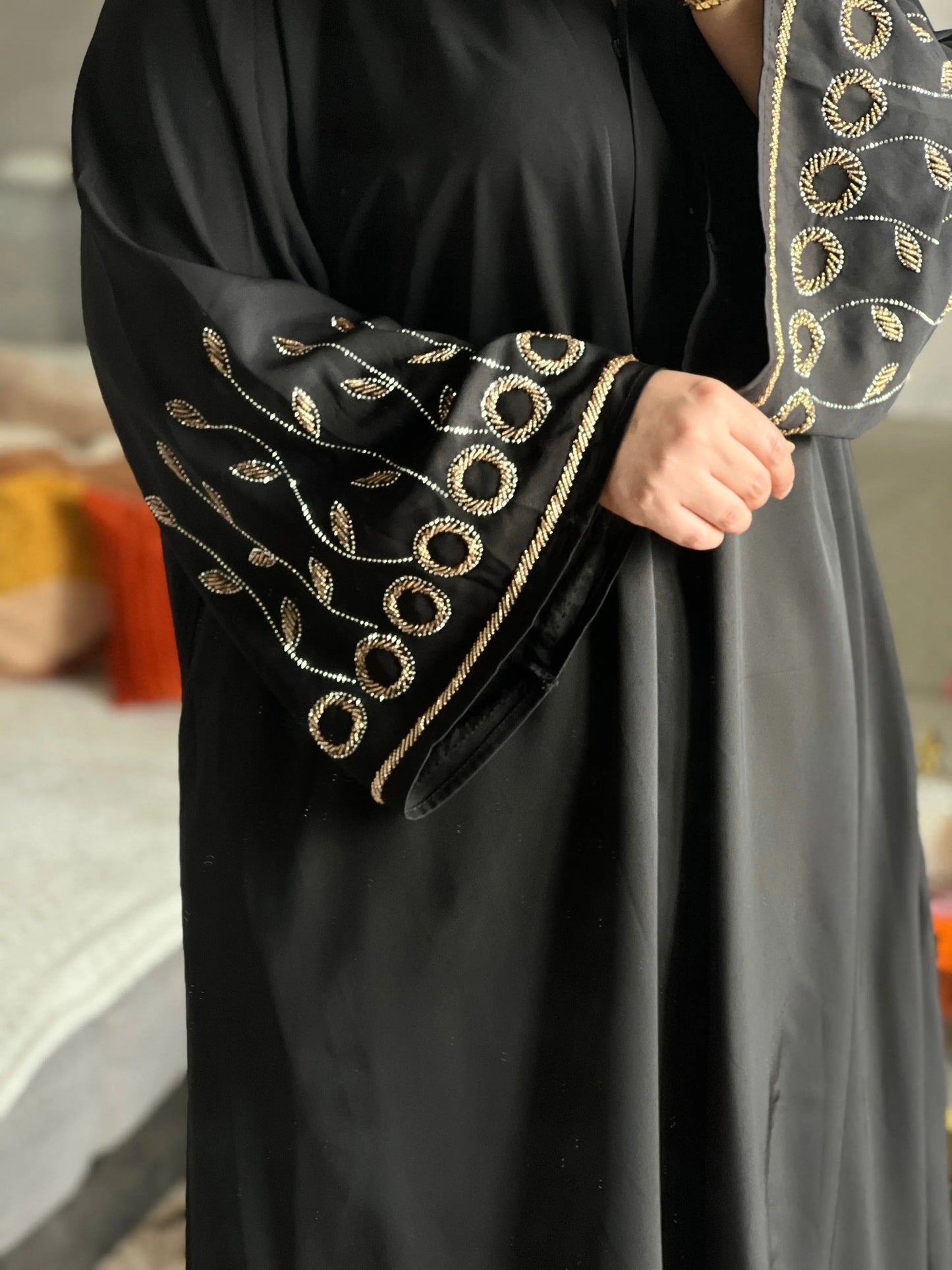 Abaya Loujain Noir JH Scarf